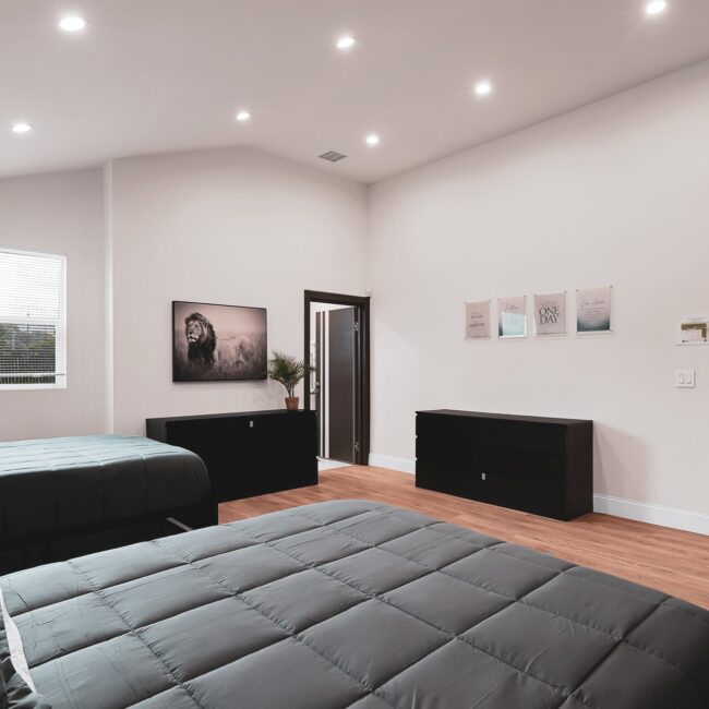 bedroom - california drug alcohol rehab center - higher vision wellness center